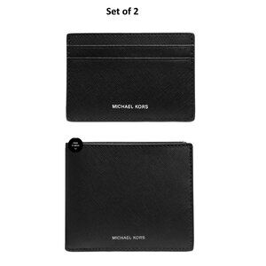 Michael Kors Men's  Slim Billfold Wallet + card holder - black (new)
